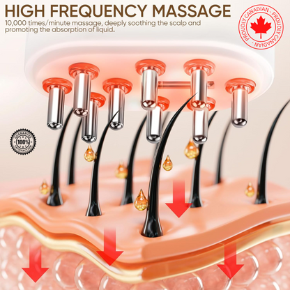 2 in 1 Electric hair Scalp Massager brush