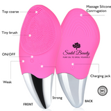 Coffret cadeau soin du visage : 2 savons et 1 brosse faciale en silicone souple