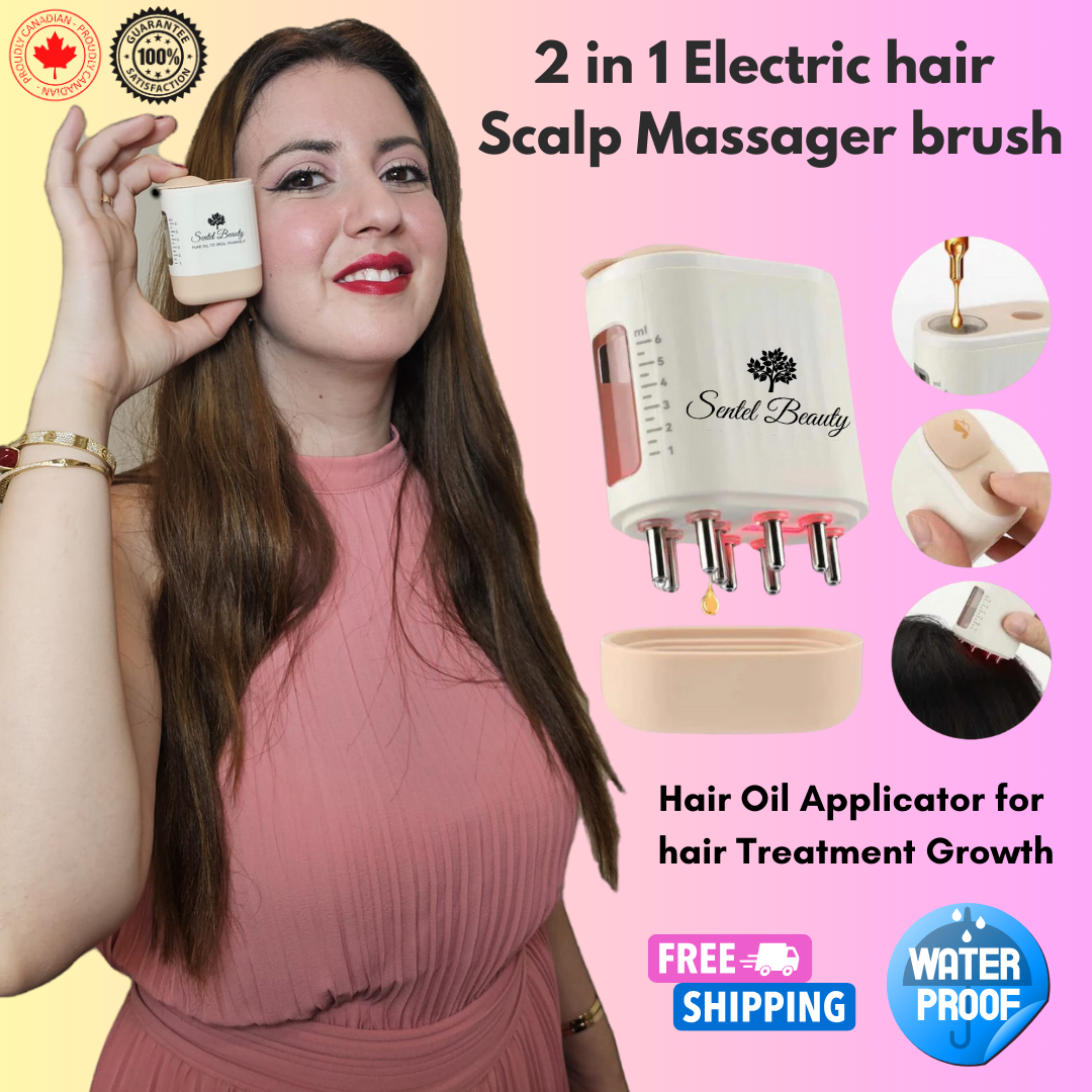 2 in 1 Electric hair Scalp Massager brush