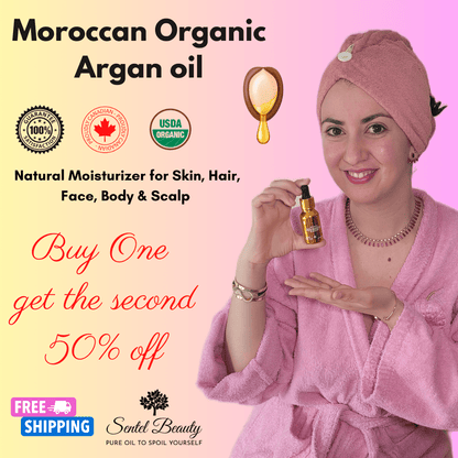 Huile d'argan biologique marocaine - Hydratant naturel