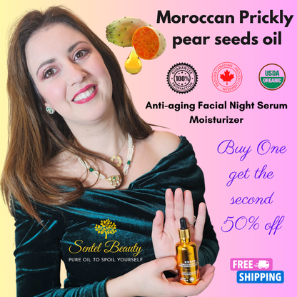 Moroccan Organic Cold-Pressed Prickly Pear Seed oil