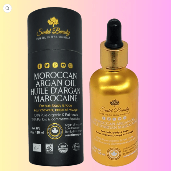 Nourish & Stimulate: Argan Oil with Electric Scalp Massager Brush - SENTEL BEAUTY